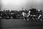 #13 QB Steve Tensi running with the football during FSU game in Tallahassee against NCSU.