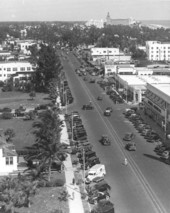 Aerial view of Washington Avenue - Miami Beach, Florida.