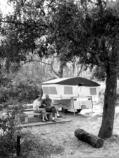 Campers in Ocala National Forest - Ocala National Forest, Florida .