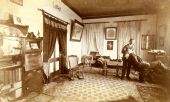 Dentist Charles N. Clark with a patient in his office at 93 Market St. in Apalachicola, Florida.