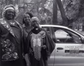 Reverend Dr. Bernyce H. Clausell with her daughters Mary Clausell Lewis (left) and Minister Aaronetta Clausell Frison.