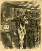 "The First Vote" of African Americans in Virginia.