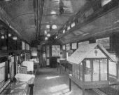 Interior view of Florida's educational health exhibit train car no. 2.