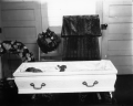 African American baby in a coffin