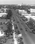 Aerial view of Washington Avenue - Miami Beach, Florida.