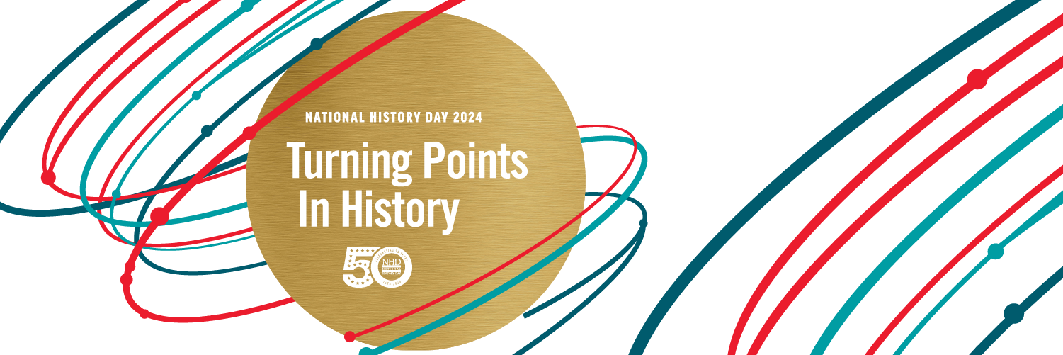 Logo for History Day 2024. Turning Points in History