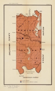 Map of Seminole Nation.