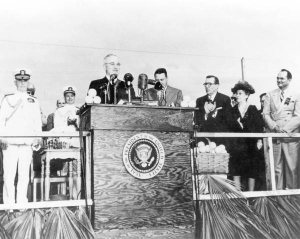 President Truman during dedication day at the Everglades National Park.